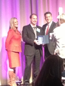 Chris Cate, CIO, accepting the award.